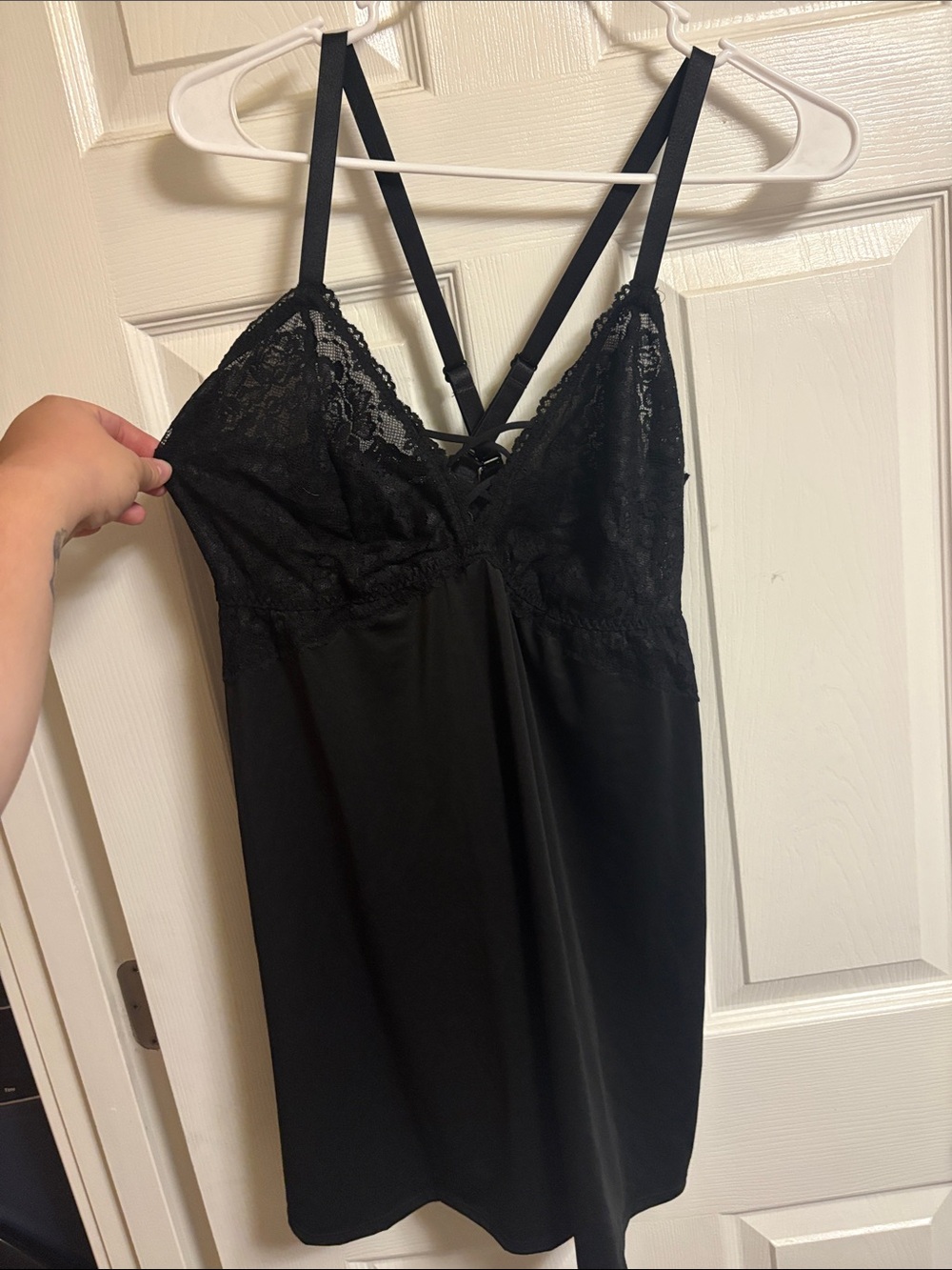 Black Lace Slip Chemise - Women Intimates & Sleepwear